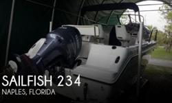 Actual Location: Naples, FL
- Stock #108881 - If you are in the market for a walkaround, look no further than this 2004 Sailfish 234 WAC, just reduced to $27,800 (offers encouraged).This boat is located in Naples, Florida and is in good condition. She is