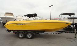 2005 Stingray 230SX One hot sportboat! Ouch! This is one hot sportboat! The 230SX is Stingray's leanest and meanest, with take-me-serious power options guaranteed to satisfy any throttle jockey's quest for an adrenalin rush. Although well-mannered thanks