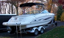 Like new, very clean, 320hp, including trailer, 2 covers and top, 4338 lbs, ski platform
Category: Powerboats
Water Capacity: 
Type: Runabout
Holding Tank Details: 
Manufacturer: Chaparral Boats
Holding Tank Size: 
Model: 236 SSI
Passengers: 0
Year: 2005