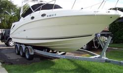NICELY EQUIPPED AND LIGHTLY USED THIS 2005 SEA RAY 270 AMBERJACK OFFERS AN EXCELLENT OPPORTUNITY -- PLEASE SEE FULL SPECS FOR COMPLETE LISTING DETAILS. &nbsp;LOW INTEREST EXTENDED TERM FINANCING AVAILABLE -- CALL OR EMAIL OUR SALES OFFICE FOR DETAILS.