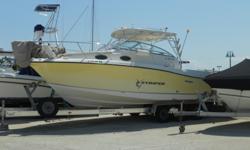 This is a well maintained, cover and trailer kept fishing machine. Low hours on the yamaha f250 four strokes, and garmin electronics make this boat a hot commodity. Custom cockpit tables, foredeck sun pads, and dive racks make this boat rigged and ready