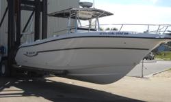 2005 Century 3200 CC with twin Yamaha four stroke F250's. The engines only have 412 hours and have been recently fully serviced. AND YES!! Warranties on the engines until January 2012. This beautiful boat has been dry stored since day one. The options
