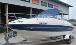 2005 Bayliner 212 Capri Cuddy
**CLEAN!** **NEW BATTERIES** **RECENTLY SERVICED**
Stock # 8407
2005 Bayliner 212 Capri Cuddy
2005 5.0 Liter Mercruiser
2005 Galvanized Trailer
LOW INTEREST FINANCING AVAILABLE
This is the perfect boat for your whole family