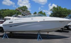 Powered by a 260HP Mercruiser 5.0L MPI and propelled by the easy to maneuver Bravo 3 drive are just a couple of the talking points on this Crownline. The counter rotating stainless steel propellers are covered by the massive swim platform for safety. To