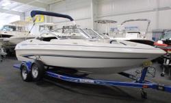 2005 Glastron 195 GX
CLEAN 2005 GLASTRON 195 SX WITH ONLY 147 HOURS! A 220 hp Mercruiser 5.0L V8 engine powers this nice fiberglass bowrider. Features include: bimini top, full walk-thru windshield, passenger console glove box, tilt steering, Clarion