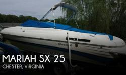 Actual Location: Chester, VA
- Stock #063967 - If you are in the market for a bowrider boat, look no further than this 2005 Mariah SX 25 Bow Rider, just reduced to $16,000.This boat is located in Chester, Virginia and is in good condition. She is also