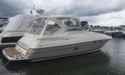 Very well maintained 3560 Commodore! Freshwater since new, this express cruiser has had numerous recent upgrades including NuTeak Flooring installed this year. South Shore Marine trade currently in the certification process including cleaning & detailing,