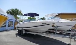 * Just Arrived!: $24,500 *
Just In ! Powered With A 5.7 Volvo Penta ? Well Equipped: Stereo, Depth Finder And Full Cover. Also Includes A Magic Tilt Trailer.
Trailer Included!
Ask For Lenny @ 239-793-8040 For More Information.