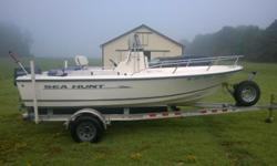 2005 Sea Hunt 172 CC Triton, 2004 Yamaha 90 TLRC, 2012 Venture aluminum Bunk Trailer with spare Tire and Load Guides, Bimini Top, Flip Flop Cooler Helm Seat, Removable Cooler Seat (front of console), Fishfinder, VHF, Compass, (no bottom