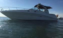 Always fresh water, very clean, well maintained with new cockpit carpet and canvas. Lady D has been professionally maintained and is ready for a new home. You will not find a nicer 340 Sundancer. Currently in heated storage and ready to show. She is