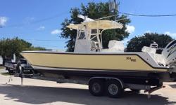 FOR QUESTIONS CONTACT: HOWARD (215)-915-0013 or hs@armetals.com 2005 Sea Vee 32OB (2016 Four Strokes! 210 Hours! Warranty!) DETAILS AND EQUIPMENT: -Yellow Hull -Hardtop with white powder coated aluminum metal -2016 Suzuki 300 hp motors (approximately 210