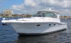 Recent $30,000 price reduction.Seller is looking for offers !!!!
"For The Girls" is a pristine Tiara 3600 Open with only 340 original hours.Everything on the boat is turn key and ready for immediate delivery. All service records documented and on
