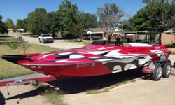 Stock Number: 708869. 2006 21 foot Liberator. with 502 Jet Engine, motor completely rebuilt, warranty. Has not been on water since the motor has been rebuilt. Custom gauges, custom seats, "awesome stereo system" Great condition!
Beam: 8 ft. 0 in.
Hull