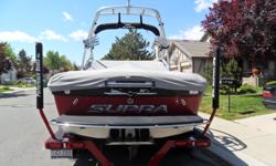 2006 Supra Launch 21' Wakeboard boat with tons of extras.&nbsp; Full Wakeboard tower, immaculate interior, premium sound, nice trailer, fresh rubber&nbsp;on trailer tires and lots more.&nbsp; Call Mike @ (775)853-1444 for more details.&nbsp;
Category: