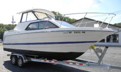 *** W/5.0 L MERCRUISER/WEEKEND PKG/LOW HRS/NEW TRAILER ***
A VERY POPULAR CRUISER IS A GREAT CHOICE FOR EXTENDED SEASON BOATERS. HIGH LIGHTS ARE AN EFFICIENT CABIN LAYOUT, SIMPLE HELM CONSOLE, ROOMY COCKPIT WITH MOLDED IN FISH BOX, ROD STORAGE, TRIM TABS,