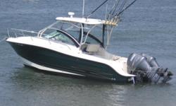 *** FOR ALL QUESTIONS CONTACT: MARK 203-808-0560 or mwgarrigus@yahoo.com ***
This is a 2006 Hydra-Sports 2500 VX powered by twin Yamaha F150 four strokes with only 238 hours!
ENGINE AND SYSTEMS:
-Twin Yamaha F150 four stroke outboards (Only 238 hours)