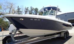 FOR QUESTIONS CONTACT: DENNIS 781-929-0776 or Stellwagonbanks@msn.com
This is a 2006 Everglades 260 CC (27FT) powered by twin Honda BF225 Four Strokes with only 529 hours and includes a Loadmaster Trailer! This boat is in excellent condition and needs