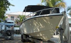 High end electronics Garmin GPS/Fishfinder/Depth sounder.Had fold down bimini top and bow dodger so you can fit under the low bridges in the keys. Low hours on these mercury verados with power steering and fly by wire controls.
Take a look at ALL ***83