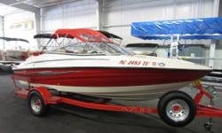 2006 Azure 188 AZ
EXCEPTIONALLY CLEAN 2006 AZURE AZ 188 WITH V6 I/O!&nbsp;&nbsp;
A 190 hp Volvo Penta 4.3L GL V6 inboard/outboard engine powers this nice fiberglass bowrider.&nbsp;
Features include:&nbsp;
snap-on bow and cockpit covers, removable color