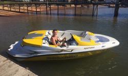 Clean Freshwater Boat. 155 Horsepower 4 stroke engine, just plug the key in and she starts right up! Comes with trailer. Lots of storage for a small boat including in floor ski locker. Jet pump is in great shape as she was kept out of the water and in a
