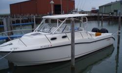 Excellent condition, very clean, versatile layout accommodates both the serious fisherman and can sleep four. Twin 250 Verados are the perfect power. Trades considered. ACCESSORY ANCHOR W/LINES CABIN SLEEPS: 4 TEAK AND HOLLY SOLE CANVAS BRIDGE HARDTOP
