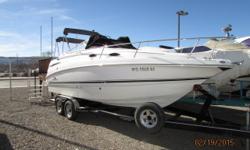 2006 Chaparral 240 Signature with Mercruiser 350 Mag 300 HP Bravo three outdrive. Very clean boat with new bimini tops and camper enclosure. Also included is a tandem axle trailer with new tires. Very low 230 hours, please call our sales department for