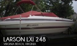 Actual Location: Virginia Beach, VA
- Stock #012765 - Fun Family Boat WIth Many Extras and Low Hours!This Larson is a great boat and a rare find with only 13 original hours on the Volvo Penta 5.7 GXI 320hp engine. The owner bought this boat new and has