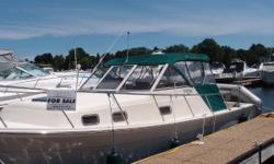 Power Boat Guide:
" A very popular boat, the Mainship 30 Pilot is a downeast-style cruiser whose practical layout and affordable price have catapulted this model into the ranks of classic designs. Built on a solid fiberglass, semi-displacement hull with a