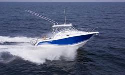 VERY NICE ONE OWNER LOW HOUR PROLINE 28 LOADED TWIN HONDA 4 STROKES The 28 Express is a solid fishing platform and a spacious outdoor entertainment center combined! A huge fighting cockpit (80 square feet) flows smoothly into a well-equipped helm station