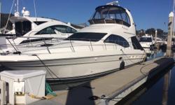 This fully loaded beautiful 1 owner Sea Ray 44 Sedan Bridge is all ready to take her next owners on many adventures. Originally a lake boat for most of its life it was brought to the SF bay a couple of years ago. This well appointed yacht has low hours on