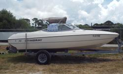 2006 Stingray 180 RX, Great bowrider for the family With 3.0 Lt Volvo Penta motor, ski hook, Bimini, U-shaped seating, rear bench seat, dual captain's chair, comes with trailer.Located in Nokomis, FL. Call Coastal Marine for more information. .
Nominal
