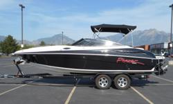 MerCruiser 496 MAG HO, 425 hp closed-cooling engine, aprx 239 hours; Bravo IIIx dual-prop sterndrive w/stainless steel props; Carnai 2-axle trailer w/surge brakes & custom rims; Silent Choice thru-hull exhaust; Dual batteries w/switch; Halon; CO detector;