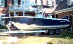 *** FOR QUESTIONS CONTACT: ROBERT 601-630-6743 OR rmurphy1709@aol.com ***
THIS IS A 2007 TRITON 2486 CENTER CONSOLE POWERED BY TWIN MERCURY 150HP VERADO FOUR STROKES WITH ONLY 165 HOURS AND INCLUDES A TRAILER! MERCURY WARRANTIES TIL 6/30/2014
DETAILS: