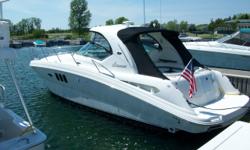 This is beautiful and well optioned cruiser. With only 65 hours it's like new! It is equipped with twin 370 HP 8.1L Horizons and V-Drive transmissions. Hard top - full canvas - 4 Televisions (1 with remote drop down) Raymarine GPS - Wet bar - Separate