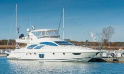 A rarity in the US, the 62 Evolution has proven to be one of Azimut's best sellers. 4 has been kept in a fresh water environment for over the past 3 years and stored in a heated building during the off season. Features of this professionally maintained