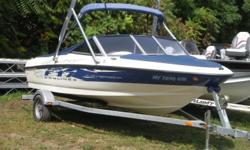 2007 Bayliner 175 w/ 3.0L Mercruiser, w/ Cover, w/ tower, w/ trailer
Hull color: blue/white