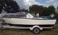 2007 Key Largo 160, This a nice 2007 Key Largo 15' CC 160, With 50 HP Yamaha motor, Bimini, fuel water separator, fish box, flip flop seat w/ cooler, compass, comes with Galvanized trailer and much more... Located in Nokomis, FL. Call Coastal Marine for