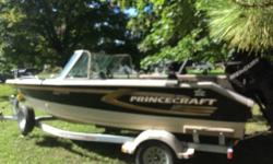 2007 Princecraft Pro 176 Engine 115 hp 4 stroke 385 hours of use Electric motor 24 volt 75 lbs push 2 down riggers Electric Scotty telescopic up to 60 inches (served 5 times) Storage for fishing rods Floor full Roof loader for new electric motor All in