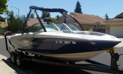 2008 Centurion Enzo SV 230 2008 CENTURION Enzo SV 230, V Drive, Fresh water only. Black Scorpion engine - 101 hours, EVO tower and bimini, PerfectPass Wake PRO, Sony 6-speaker CDMP3 with driver remote, Dual ballast system, tower pre-wired for speakers,
