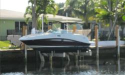 This 2008 260 Sundeck is loaded and ready to go. Recently serviced and 2 new batteries have you ready to go. Only 135 hours! The equipment list is impressive. LED underwater lights (blue/white), Garmin GPS Chart Plotter, dual Batteries. There is a new