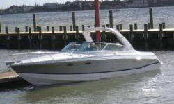 This 34' Formula 330SS 2008 is located in Montgomery, Texas and can be shipped worldwide. High-end sportboat with wide beam combines aggressive styling with upscale interior, exciting performance. Cockpit seating is generous and versatile; U-shaped aft