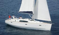 Designed to complete the next generation of Beneteaus, nthe Beneteau 43 takes its place amongst the beautiful new Beneteau 40, 46 and 49. nWith a strong common exterior appearance, this four-boat range has a modern, elegant style drawn by naval architects