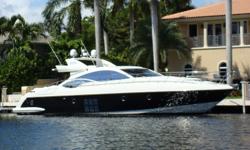 Vessel Walkthrough
Blackjack is a highly specialized Azimut 68S. True to her name she has black awl grip re painted by Hinckley in 2010. She has double the standard air conditioning capacity. The dcor is custom from the helm seating to high-end bedding
