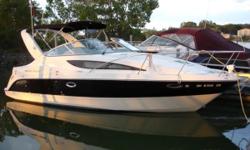 The contemporary styling, roomy accommodations, and affordable pricing makes this Bayliner an attract express cruiser! With a relatively wide beam, the mid-cabin floor plan is arranged with a forward V-berth, convertible dinette, full galley and