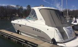 Beautiful Freshwater Chaparral with only 225 Hours! This Yacht has all the features you would want in a 37 Footer including: Hardtop, Easy Care Teak Flooring in Cabin, Bow Truster, 3 Flat Screen TVs. &nbsp;The dinette table even goes up and down by switch