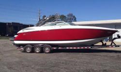 Awesome Freshwater Cobalt with Twin Volvo 8.1 Gi Freshwater Cooled engines with under 100 Hours. This Huge Bowrider planes almost instantly with her Twin Volvo Duo Prop Outdrives. Her 30' length and 9'11" Beam gives you plenty room for all your Family and