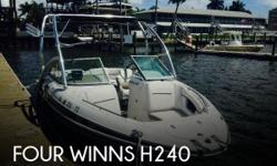 Actual Location: Naples, FL
- Stock #102987 - If you are in the market for a bowrider, look no further than this 2008 Four Winns H240, just reduced to $34,900 (offers encouraged).This boat is located in Naples, Florida and is in great condition. She is