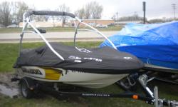 This one owner, low hour jet boat has a 215HP jet engine that makes for an enjoyable day on the water. Utilize the wakeboard tower for skiing or tubing and have some fun. Trades considered. ACCESSORY ANCHOR W/LINES CANVAS BIMINI TOP CANVAS COLOR: GRAY