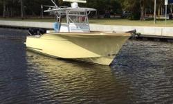 This beautiful 33 Custom Stuart Boat Works boat is a one of a kind and only 2 were ever made. It has a beautiful Carolina flair as well as a beautifully maintained and varnished toe rail and helm!
Options include:
12" Ray Marine Touch Screens
Open Array