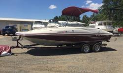 Freshwater Only Tahoe with 4.3 MPI Mecruiser with 225 Horsepower and only 178 Hours! &nbsp;Great Layout for Fishing or Watersports!&nbsp; She has Huge Swim and Bow Platforms for easy boarding and extra room to fish.
Bimini Top
CD Stereo
Custom Trailer